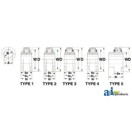 A & I Products Bearing, Ball; Cylindrical, Hex Bore 3.5" x3.5" x2" A-206KRR6-P